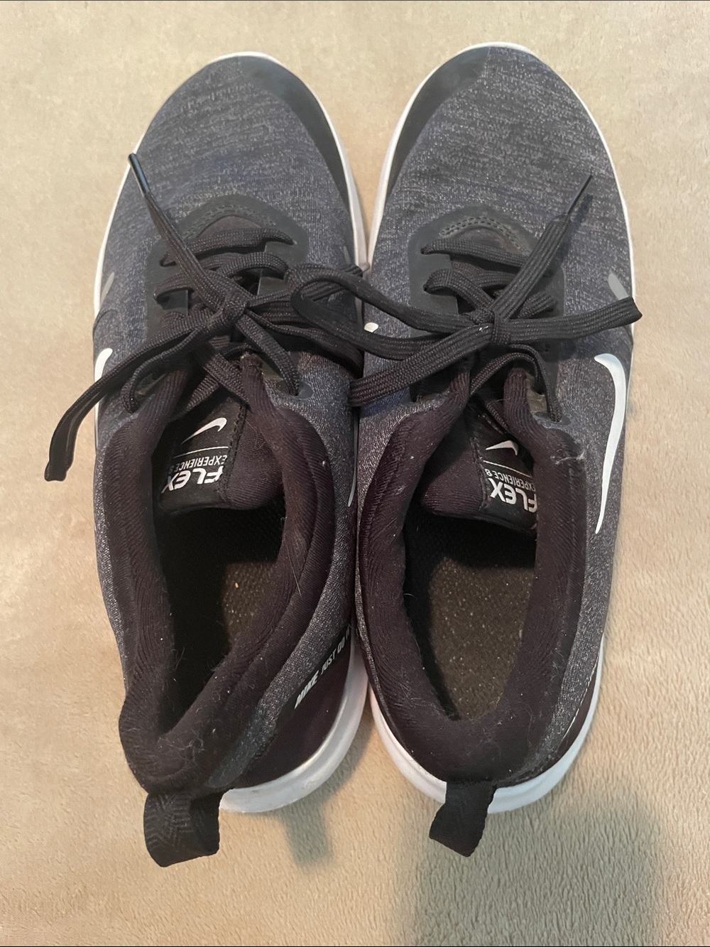 Nike Kids Black and White Running Sneakers